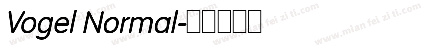 Vogel Normal字体转换